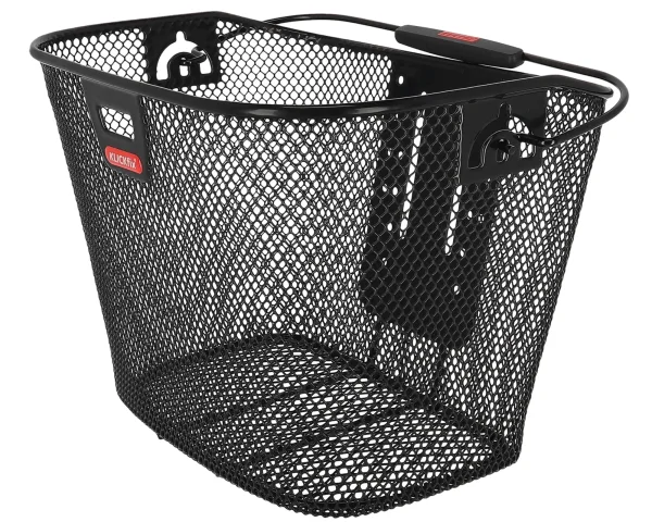 Vorderradkorb Klickfix Uni mit Lampenclip schwarz