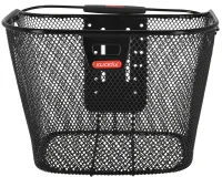 Vorderradkorb Klickfix Uni mit Lampenclip schwarz